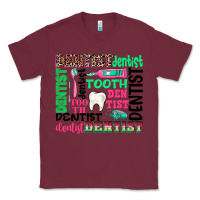 Burgundy dentist tooth Classic Tee - texasbilliewilder