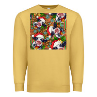 Antique Gold christmas leopard cow Premium Sweatshirt - FaDigitalArtStudio