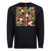 Black christmas leopard cow Premium Sweatshirt - FaDigitalArtStudio