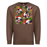Chestnut christmas leopard cow Premium Sweatshirt - FaDigitalArtStudio