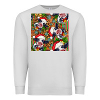 Dove Grey christmas leopard cow Premium Sweatshirt - FaDigitalArtStudio