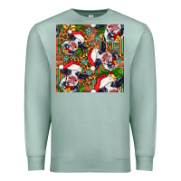 Seafoam christmas leopard cow Premium Sweatshirt - FaDigitalArtStudio