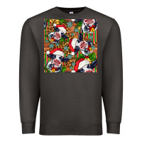 Smoke christmas leopard cow Premium Sweatshirt - FaDigitalArtStudio