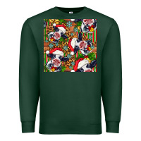 Sports Green christmas leopard cow Premium Sweatshirt - FaDigitalArtStudio
