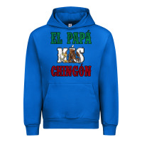 Cobalt El Papa Mas Chingon Mexican Flag Urban Hoodie - Jasminsmagicworld