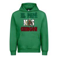 Emerald El Papa Mas Chingon Mexican Flag Urban Hoodie - Jasminsmagicworld