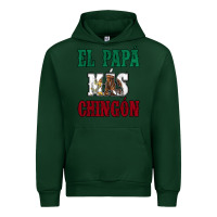 Forest Green El Papa Mas Chingon Mexican Flag Urban Hoodie - Jasminsmagicworld