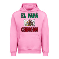 Fuchsia Pink El Papa Mas Chingon Mexican Flag Urban Hoodie - Jasminsmagicworld