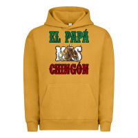 Pigment Peanut Butter El Papa Mas Chingon Mexican Flag Urban Hoodie - Jasminsmagicworld