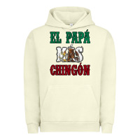 Pigment Pistachio El Papa Mas Chingon Mexican Flag Urban Hoodie - Jasminsmagicworld