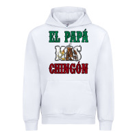 White El Papa Mas Chingon Mexican Flag Urban Hoodie - Jasminsmagicworld