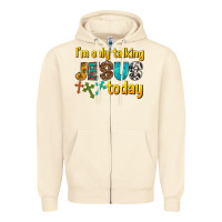 Sandshell im only talking jesus today Zipper Hoodie - texasbilliewilder