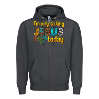Smoke im only talking jesus today Zipper Hoodie - texasbilliewilder