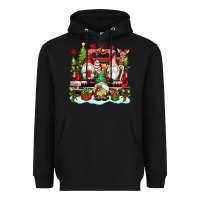 Black christmas gnome truck Heavyweight Hoodie - texasbilliewilder