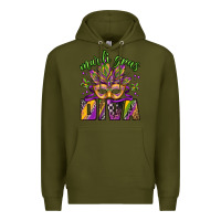 Army Green mardi gras diva Premium Hoodie - Jasminsmagicworld