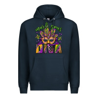 Navy mardi gras diva Premium Hoodie - Jasminsmagicworld