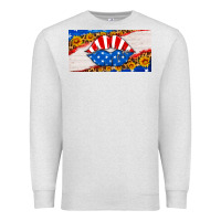 Oatmeal Heather usa life license plate Premium Sweatshirt - HRA Design Shop
