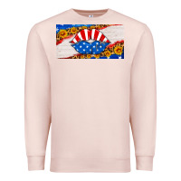 Pale Pink usa life license plate Premium Sweatshirt - HRA Design Shop