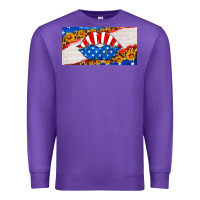 Purple usa life license plate Premium Sweatshirt - HRA Design Shop
