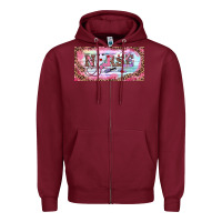 Burgundy Valentine's Day Nurse Zipper Hoodie - RanaPortraitStore