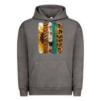 Pigment Tornado Leopard Sunflower Brush Strokes Urban Hoodie - Jasminsmagicworld