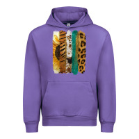 Tulip Leopard Sunflower Brush Strokes Urban Hoodie - Jasminsmagicworld