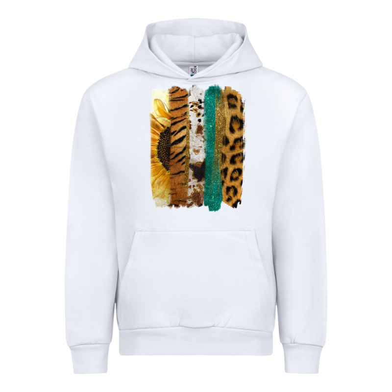 Leopard Sunflower Brush Strokes Urban Hoodie by Jasminsmagicworld | Teevron