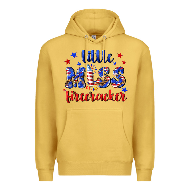 Little Miss Firecracker Premium Hoodie by NancyCooperArtShop | Teevron