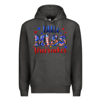 Charcoal Heather little miss firecracker Premium Hoodie - NancyCooperArtShop