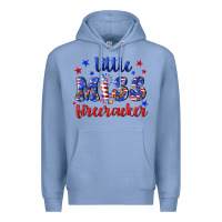 Colony Blue little miss firecracker Premium Hoodie - NancyCooperArtShop