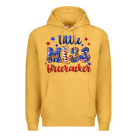 Mustard little miss firecracker Premium Hoodie - NancyCooperArtShop