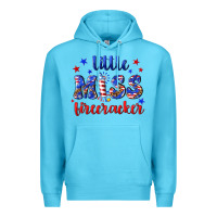 Ocean Blue little miss firecracker Premium Hoodie - NancyCooperArtShop