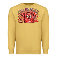 Antique Gold call me never Premium Sweatshirt - RacoonDesign