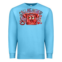 Ocean Blue call me never Premium Sweatshirt - RacoonDesign