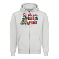 Dove Grey i believe in santa paws Zipper Hoodie - Zillion Design Studio