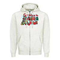 Oatmeal Heather i believe in santa paws Zipper Hoodie - Zillion Design Studio