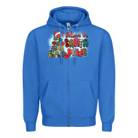 True Royal i believe in santa paws Zipper Hoodie - Zillion Design Studio