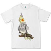 White Cocktail Parrot Premium Tee - LillyAllenDesigns