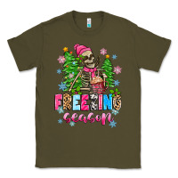 Army Green freezing season skeleton Classic Tee - Zillion Design Studio