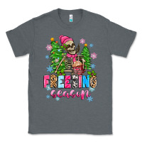 Charcoal Heather freezing season skeleton Classic Tee - Zillion Design Studio