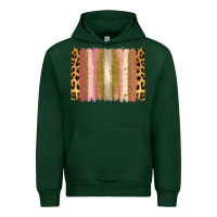 Forest Green XOXO Brushstrokes Valentines Day Urban Hoodie - Jasminsmagicworld