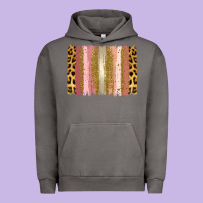 Xoxo Brushstrokes Valentines Day Urban Hoodie Designed By Jasminsmagicworld