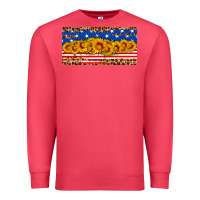 Cardinal usa flag sunflowers license plate Premium Sweatshirt - HRA Design Shop