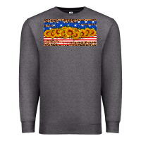 Charcoal Heather usa flag sunflowers license plate Premium Sweatshirt - HRA Design Shop