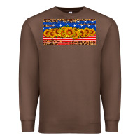 Chestnut usa flag sunflowers license plate Premium Sweatshirt - HRA Design Shop