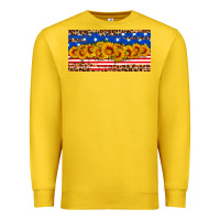 Lemon usa flag sunflowers license plate Premium Sweatshirt - HRA Design Shop