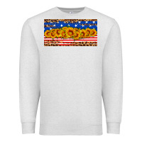 Oatmeal Heather usa flag sunflowers license plate Premium Sweatshirt - HRA Design Shop