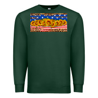 Sports Green usa flag sunflowers license plate Premium Sweatshirt - HRA Design Shop