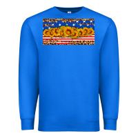 True Royal usa flag sunflowers license plate Premium Sweatshirt - HRA Design Shop