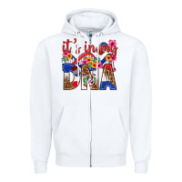 White its in my dna dominican republic Zipper Hoodie - texasbilliewilder